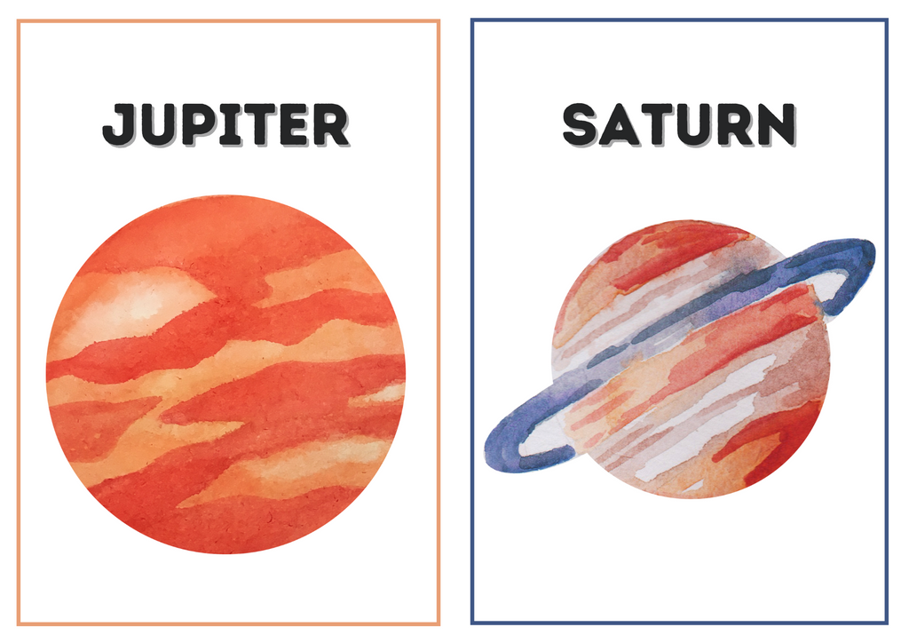 Pluto watercolor planet poster