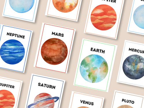 Planet posters mockup banner
