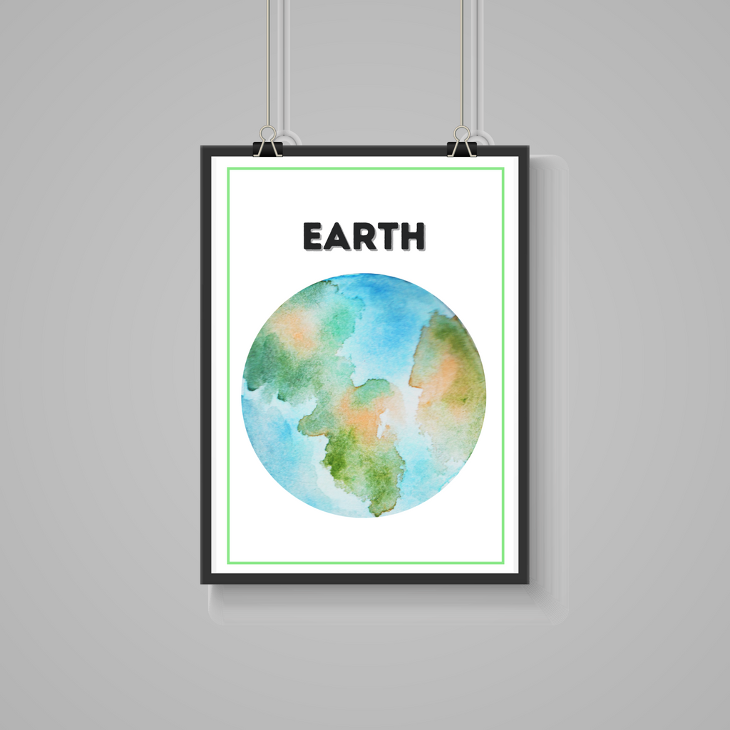 Planet posters set preview - all planets spread out