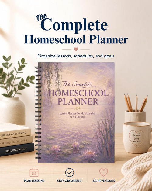 Claude Monet Inspired - The Complete Homeschool Planner: An Undated All-in-One Planning System for Homeschool Families
