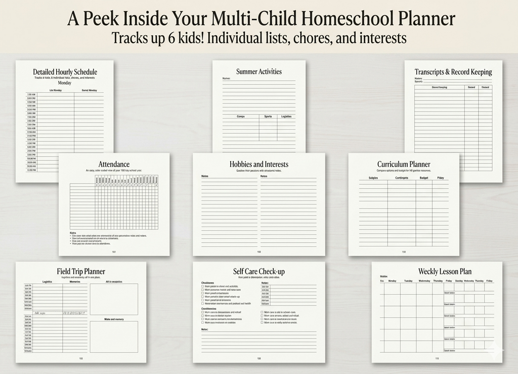 Claude Monet Inspired - The Complete Homeschool Planner: An Undated All-in-One Planning System for Homeschool Families