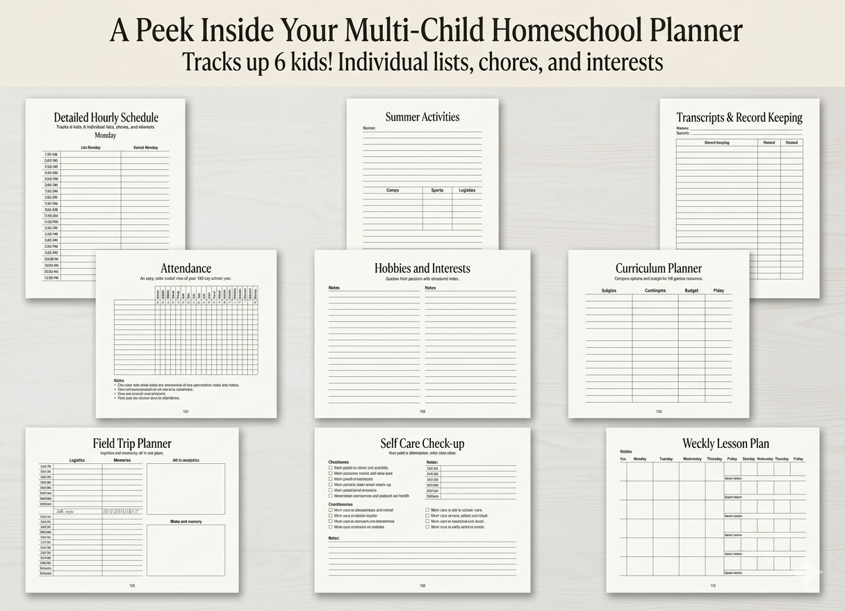 Claude Monet Inspired - The Complete Homeschool Planner: An Undated All-in-One Planning System for Homeschool Families